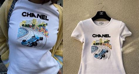 chanel f1 shirt prijs|chanel's formula 1 shirts.